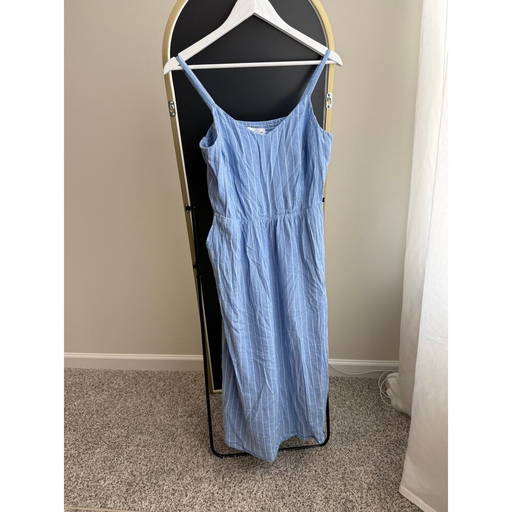 Linen blend cami jumpsuit